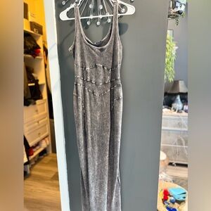 Fashion Nova Gray Sleeveless Maxi Dress 1X